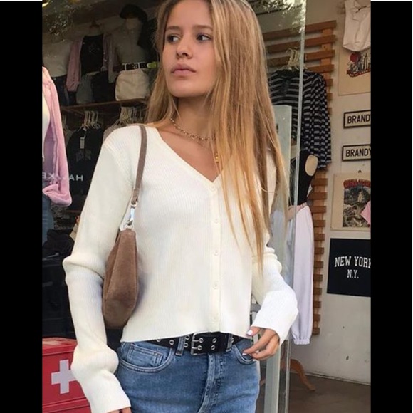 brandy melville brown shoulder bolsa